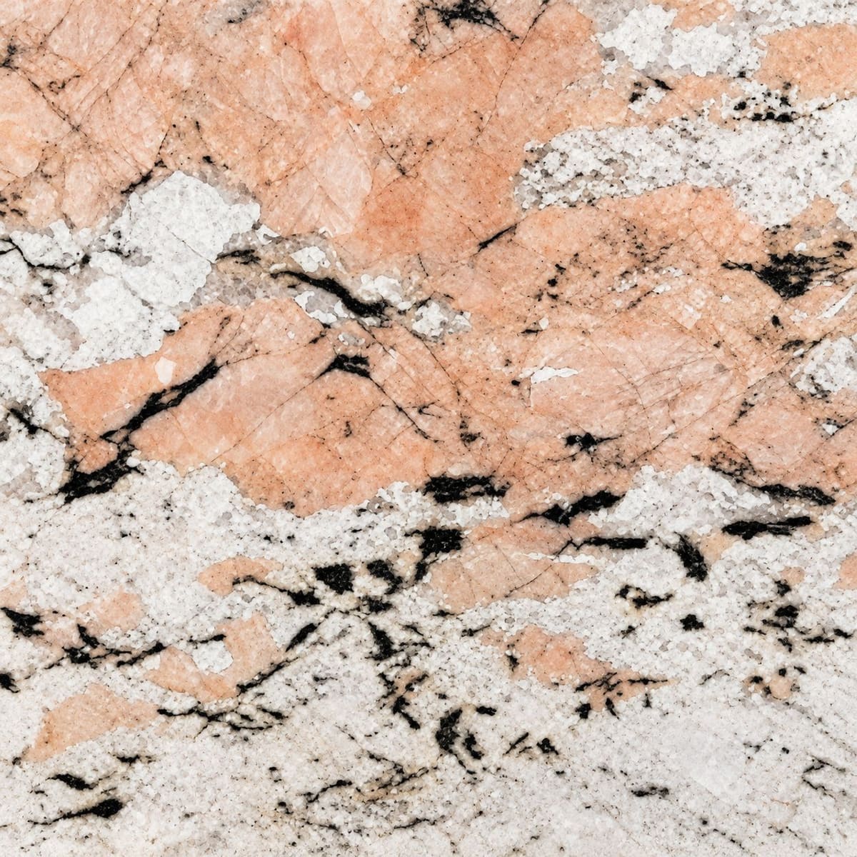 Alaska Pink granite, close-up of the polished surface (sample photo of the variety)