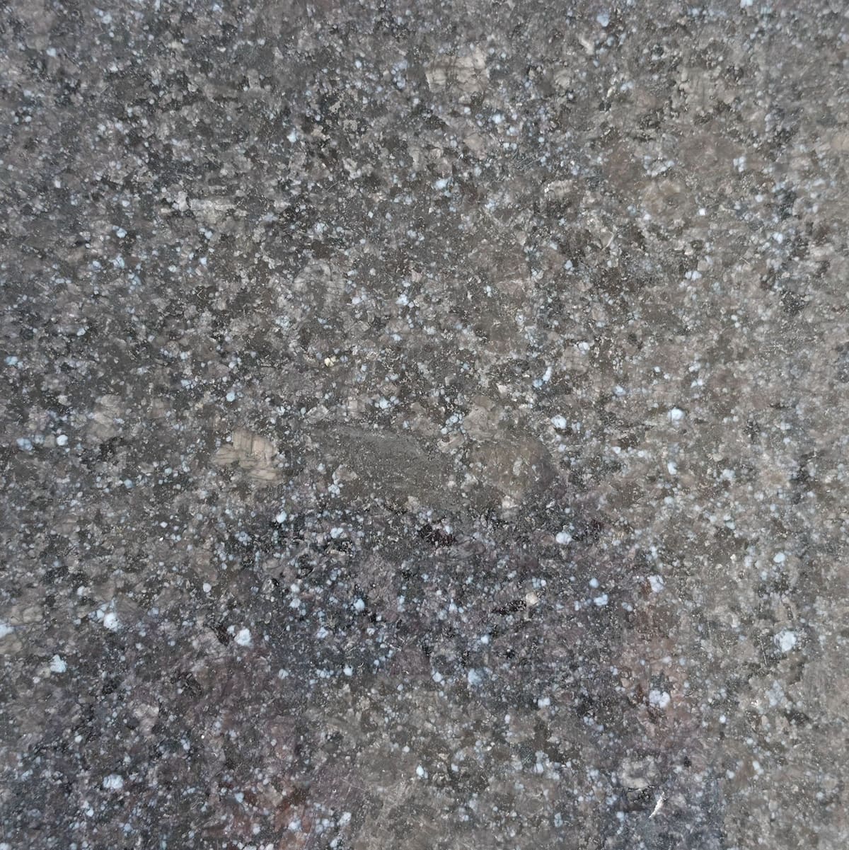 R. Black BlueDot granite slab in the yard at Selection Granite & Marble, Palanpur